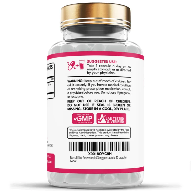Resveratrol 600mg capsules