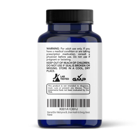 Methylene blue capsules for focus and wellness
