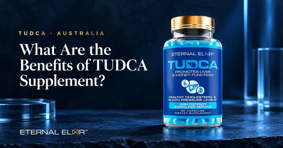 What Are the Benefits of TUDCA Supplement? – Eternal Elixir TUDCA 500mg bottle