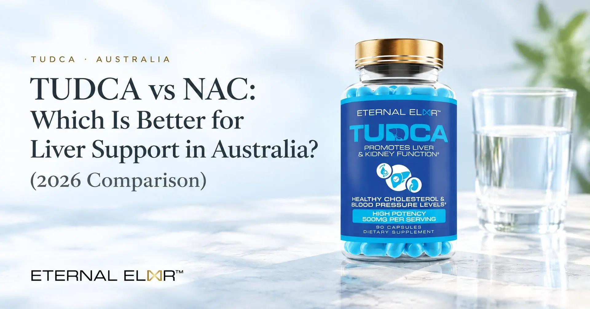 TUDCA vs NAC: Which Is Better for Liver Support in Australia? (2026 Comparison) – Eternal Elixir TUDCA 500mg bottle