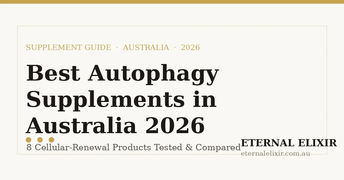 best autophagy supplements Australia 2026 - spermidine, Ca-AKG and NMN products compared