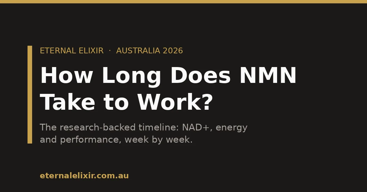 How long does NMN take to work — NMN supplement timeline Australia