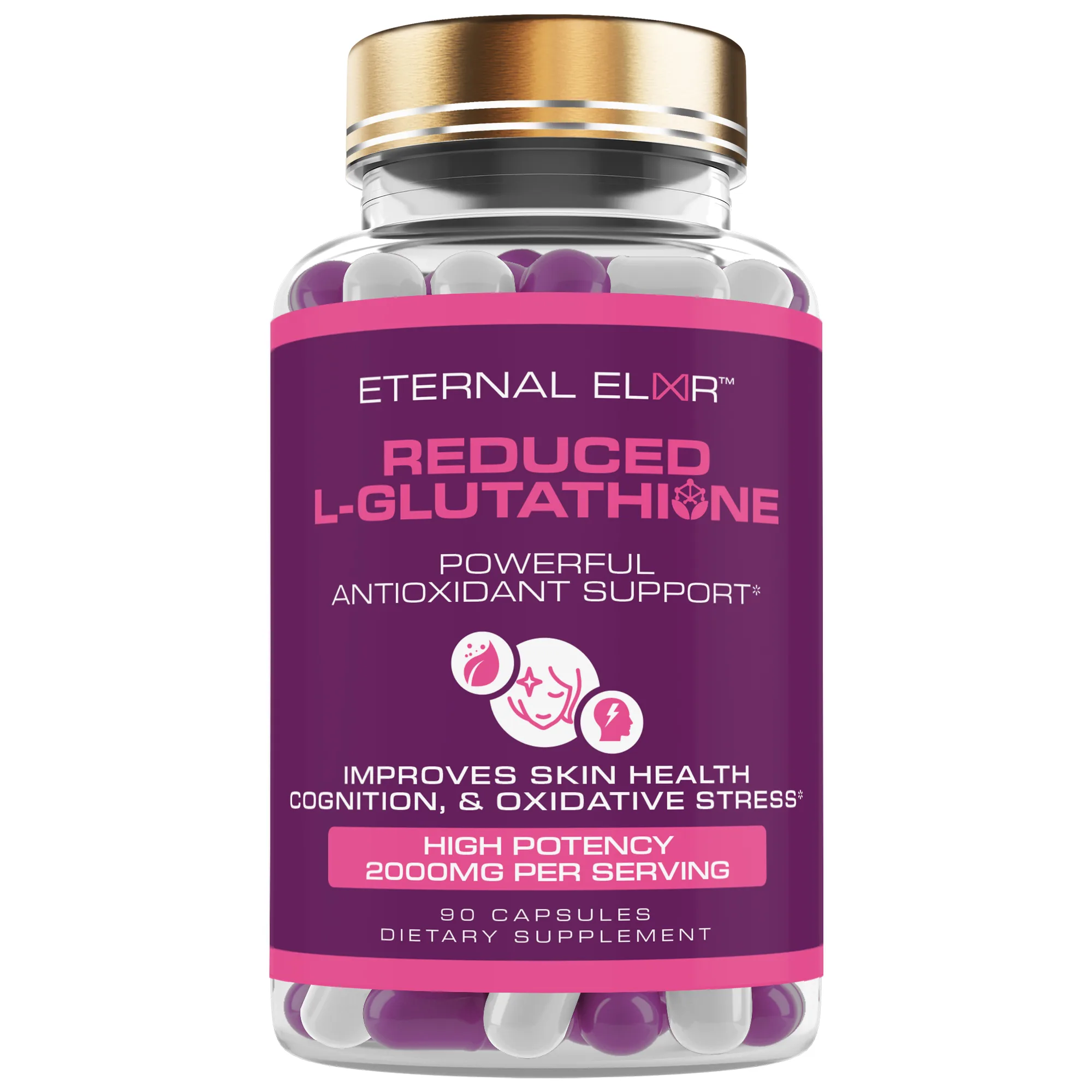 Glutathione Chemist Warehouse Australia comparison - Eternal Elixir Reduced L-Glutathione 2000mg capsules