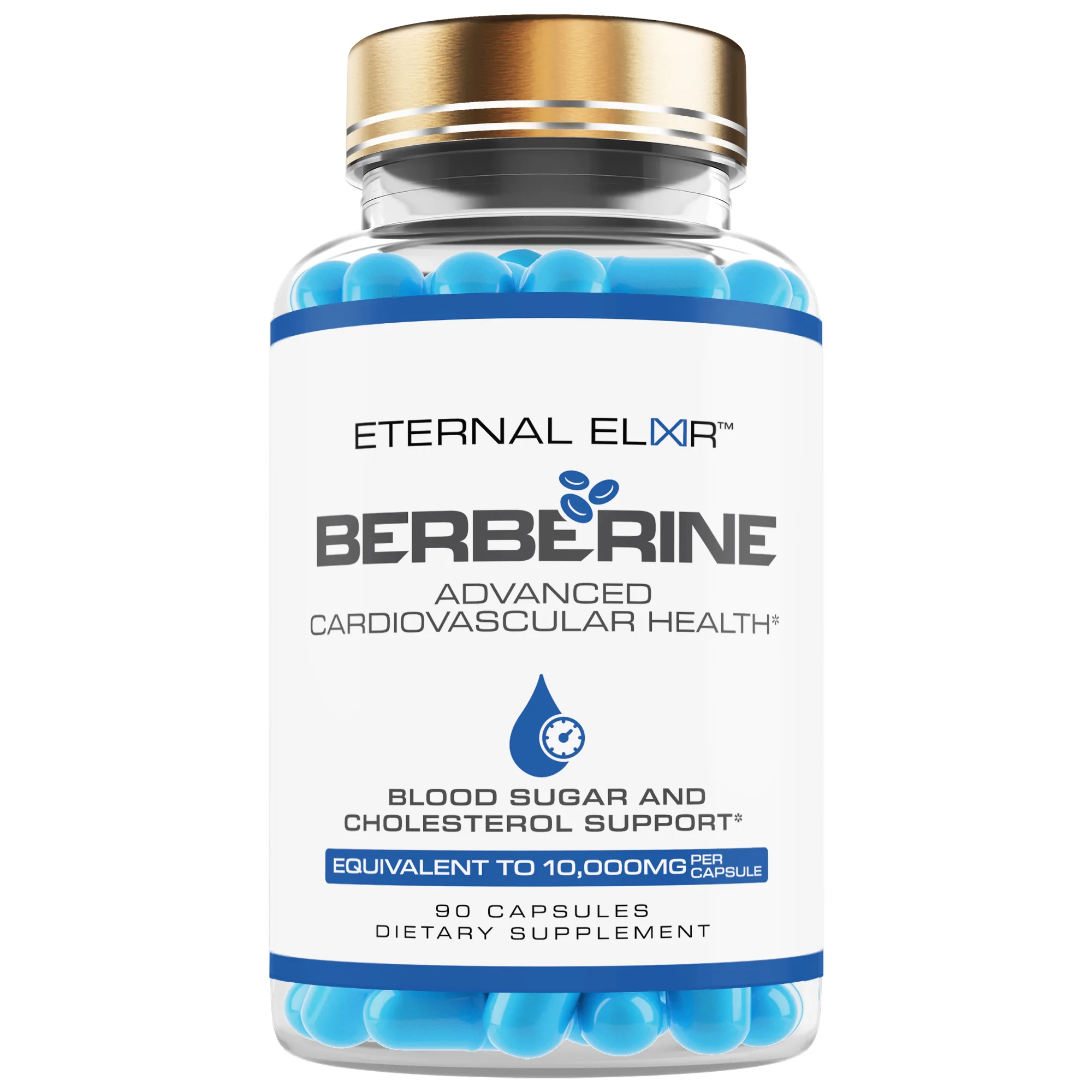 Berberine HCl Australia supplement label showing 500mg 20:1 extract