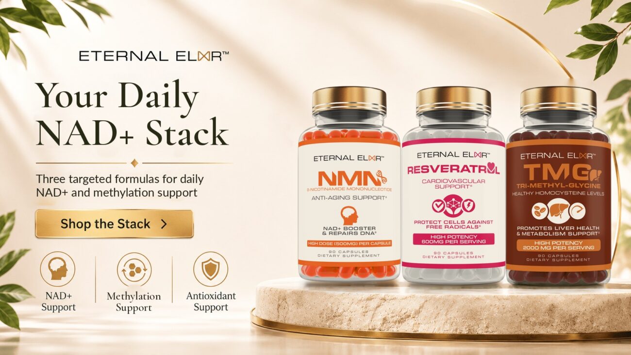 NAD+ & Methylation Stack: NMN, Trans-Resveratrol and TMG
